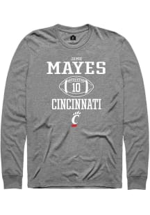 Jamoi Mayes Rally Mens Graphite Cincinnati Bearcats NIL Sport Icon Tee