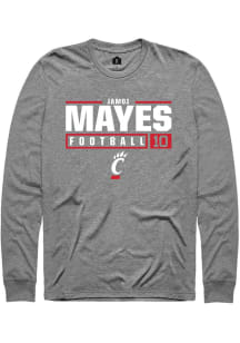 Jamoi Mayes Rally Mens Graphite Cincinnati Bearcats NIL Stacked Box Tee