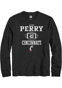 Jayden Perry  Cincinnati Bearcats Black Rally NIL Sport Icon Long Sleeve T Shirt