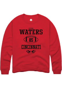 Lyviel Waters  Rally Cincinnati Bearcats Mens Red NIL Sport Icon Long Sleeve Crew Sweatshirt