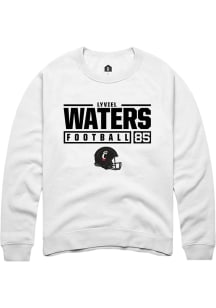 Lyviel Waters  Rally Cincinnati Bearcats Mens White NIL Stacked Box Long Sleeve Crew Sweatshirt