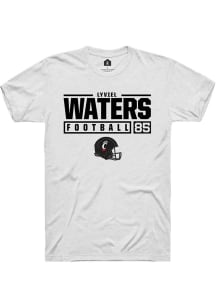 Lyviel Waters  Cincinnati Bearcats White Rally NIL Stacked Box Short Sleeve T Shirt