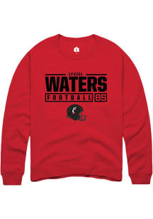 Lyviel Waters  Rally Cincinnati Bearcats Mens Red NIL Stacked Box Long Sleeve Crew Sweatshirt