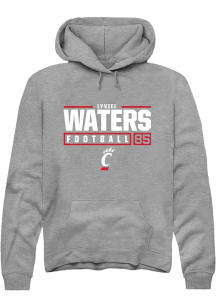 Lyviel Waters  Rally Cincinnati Bearcats Mens Graphite NIL Stacked Box Long Sleeve Hoodie