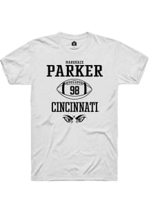 Marquazd Parker White Cincinnati Bearcats NIL Sport Icon Short Sleeve T Shirt