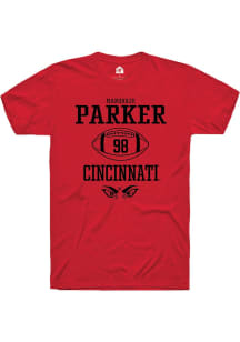 Marquazd Parker Red Cincinnati Bearcats NIL Sport Icon Short Sleeve T Shirt