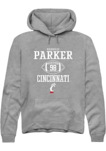 Marquaze Parker Rally Mens Graphite Cincinnati Bearcats NIL Sport Icon Hooded Sweatshirt