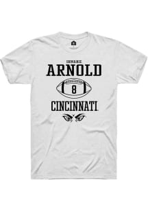 Ormanie Arnold  Cincinnati Bearcats White Rally NIL Sport Icon Short Sleeve T Shirt