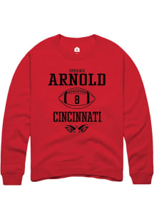 Ormanie Arnold  Rally Cincinnati Bearcats Mens Red NIL Sport Icon Long Sleeve Crew Sweatshirt