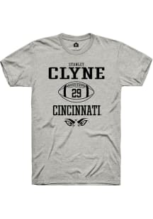 Stanley Clyne  Cincinnati Bearcats Ash Rally NIL Sport Icon Short Sleeve T Shirt