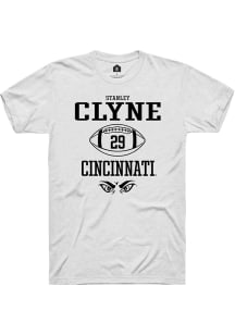 Stanley Clyne  Cincinnati Bearcats White Rally NIL Sport Icon Short Sleeve T Shirt