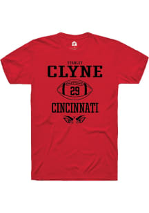 Stanley Clyne  Cincinnati Bearcats Red Rally NIL Sport Icon Short Sleeve T Shirt