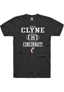 Stanley Clyne  Cincinnati Bearcats Black Rally NIL Sport Icon Short Sleeve T Shirt