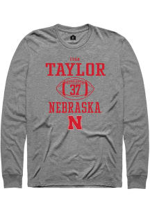 Evan Taylor Rally Mens Graphite Nebraska Cornhuskers NIL Sport Icon Tee