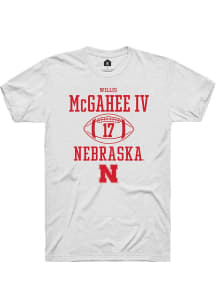 Willis McGahee IV White Nebraska Cornhuskers NIL Sport Icon Short Sleeve T Shirt