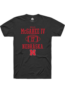 Willis McGahee IV Black Nebraska Cornhuskers NIL Sport Icon Short Sleeve T Shirt