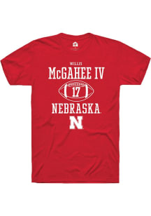 Willis McGahee IV Red Nebraska Cornhuskers NIL Sport Icon Short Sleeve T Shirt