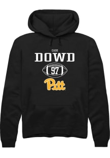 Cade Dowd Rally Mens Black Pitt Panthers NIL Sport Icon Hooded Sweatshirt