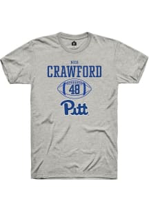 Nico Crawford Ash Pitt Panthers NIL Sport Icon Short Sleeve T Shirt
