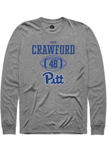 Nico Crawford Rally Mens Graphite Pitt Panthers NIL Sport Icon Tee