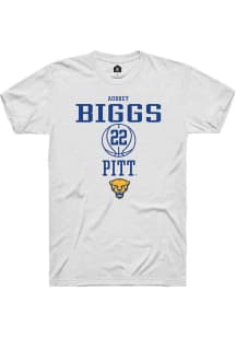 Audrey Biggs White Pitt Panthers NIL Sport Icon Short Sleeve T Shirt