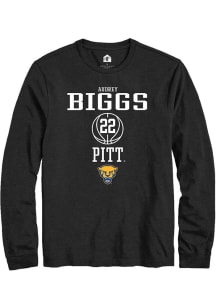 Audrey Biggs Rally Mens Black Pitt Panthers NIL Sport Icon Tee