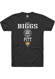 Audrey Biggs Black Pitt Panthers NIL Sport Icon Short Sleeve T Shirt