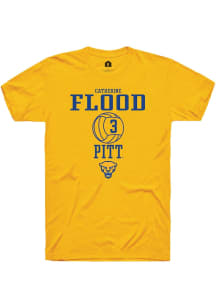 Catherine Flood Gold Pitt Panthers NIL Sport Icon Short Sleeve T Shirt