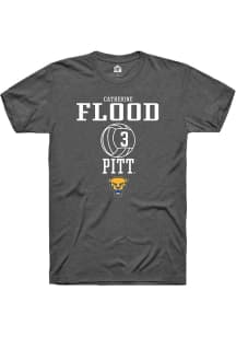 Catherine Flood Dark Grey Pitt Panthers NIL Sport Icon Short Sleeve T Shirt