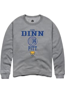Kiana Dinn Rally Mens Graphite Pitt Panthers NIL Sport Icon Crew Sweatshirt