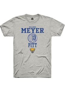 Mallorie Meyer Ash Pitt Panthers NIL Sport Icon Short Sleeve T Shirt