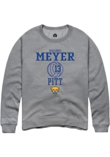 Mallorie Meyer Rally Mens Graphite Pitt Panthers NIL Sport Icon Crew Sweatshirt