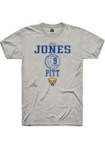 Ryla Jones Ash Pitt Panthers NIL Sport Icon Short Sleeve T Shirt