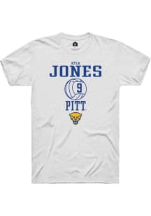 Ryla Jones White Pitt Panthers NIL Sport Icon Short Sleeve T Shirt
