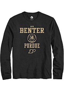 Jack Benter  Purdue Boilermakers Black Rally NIL Sport Icon Long Sleeve T Shirt