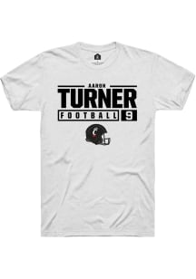 Aaron Turner  Cincinnati Bearcats White Rally NIL Stacked Box Short Sleeve T Shirt