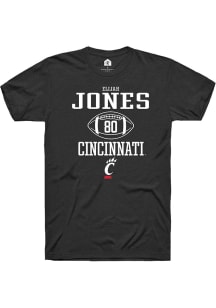 Elijah Jones  Cincinnati Bearcats Black Rally NIL Sport Icon Short Sleeve T Shirt