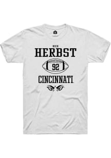 Nick Herbst White Cincinnati Bearcats NIL Sport Icon Short Sleeve T Shirt