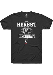 Nick Herbst Black Cincinnati Bearcats NIL Sport Icon Short Sleeve T Shirt