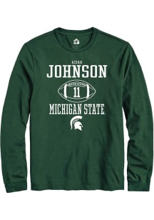 Aziah Johnson  Michigan State Spartans Green Rally NIL Sport Icon Long Sleeve T Shirt