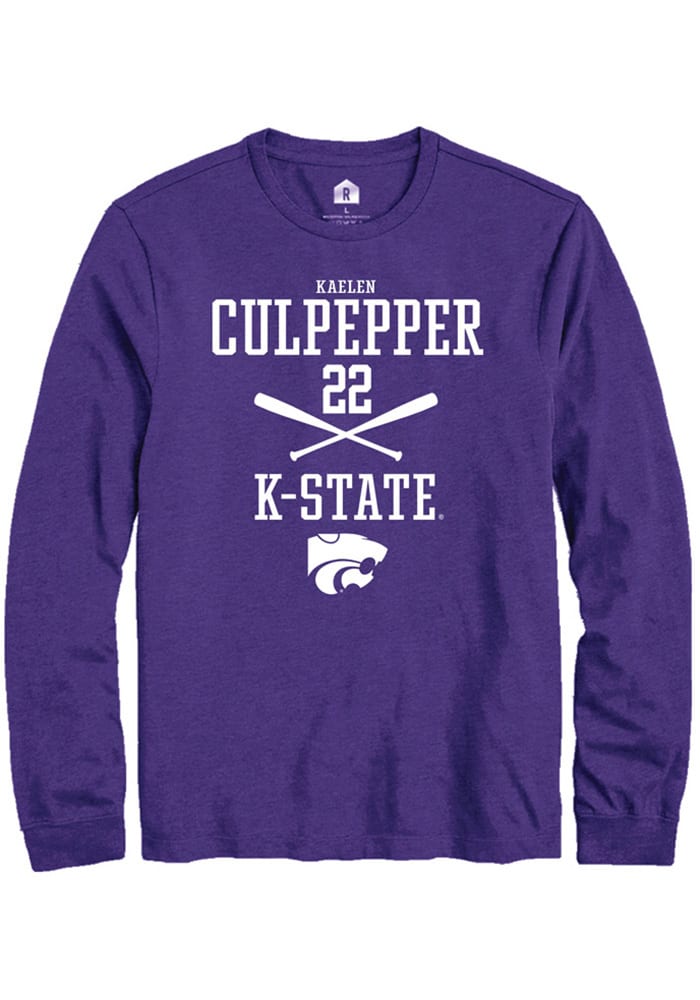 Kaelen Culpepper K-State Wildcats Purple Rally NIL Sport Icon Long Sleeve T Shirt