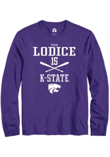 Kyan Lodice Rally Mens Purple K-State Wildcats NIL Sport Icon Tee