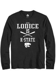 Kyan Lodice Rally Mens Black K-State Wildcats NIL Sport Icon Tee