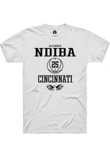 Alliance Ndiba  Cincinnati Bearcats White Rally NIL Sport Icon Short Sleeve T Shirt