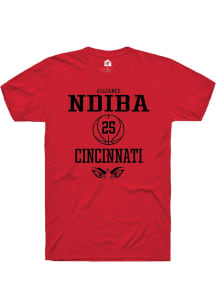 Alliance Ndiba  Cincinnati Bearcats Red Rally NIL Sport Icon Short Sleeve T Shirt