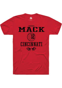 Amanda Mack  Cincinnati Bearcats Red Rally NIL Sport Icon Short Sleeve T Shirt