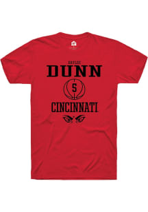 Daylee Dunn  Cincinnati Bearcats Red Rally NIL Sport Icon Short Sleeve T Shirt