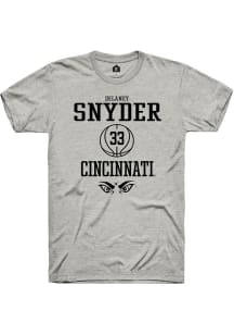 Delaney Snyder  Cincinnati Bearcats Ash Rally NIL Sport Icon Short Sleeve T Shirt