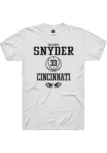 Delaney Snyder  Cincinnati Bearcats White Rally NIL Sport Icon Short Sleeve T Shirt