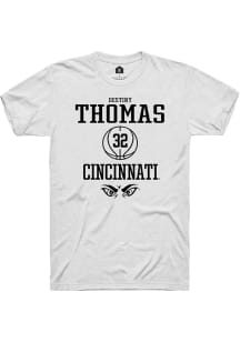 Destiny Thomas White Cincinnati Bearcats NIL Sport Icon Short Sleeve T Shirt